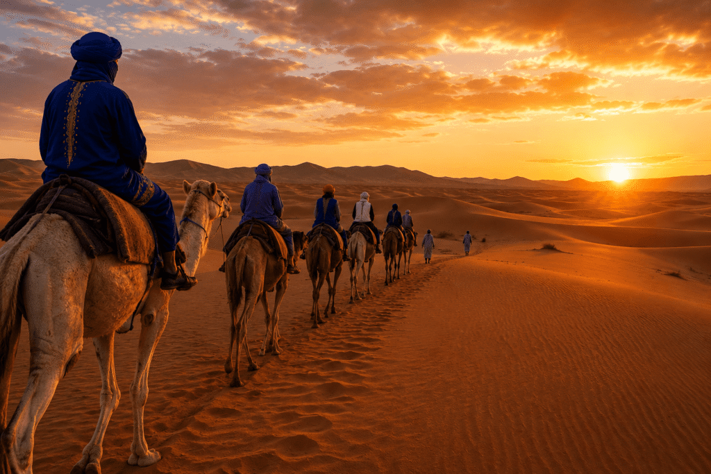 Erg Chigaga Camel Trek A Sahara Desert Adventure from M’hamid & Zagora (1)